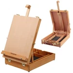 Falling Art Wooden Tabletop Easel, Beech Sketchbox Desktop For .... Fixed Price $57.45.