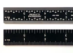Pec Tools 12" 4R Rigid Black Chrome,"high-contrast" Machinist Ruler With Mark.... Fixed Price $50.48.