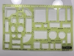 Berol R-714 Template House Furnishing Scale 1/4 =1. Fixed Price $9.95.