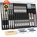 Stageek Mechanical Pencil Set With Case 34 Count, (pack Of 1). Fixed Price $26.99.