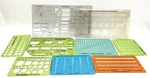 Lot Of 9 Drafting / Architecture Stencils Berol Pocket Pal Arrowheads R-50. Fixed Price $75.00.