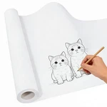White Drawing Paper Roll 12" 1181" Large Art Easel For Crafts,. Fixed Price $23.86.