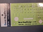 Berol Rapidesign No. R-312 Electric Controls Template Ansi Y32.2 (new). Fixed Price $15.75.