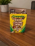 24CT Crayons New Crayola Colors Of The World Multicultural Skin Tone School Art. Fixed Price $6.50.