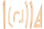 7 Piece Beech Sewing Ruler Set, Wooden Pattern Making & Drafting Tools F.... Fixed Price $81.59.