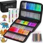 Soucolor Gel Pens For Adult Coloring Books, Deluxe PACK-60 120, Black. Fixed Price $36.63.