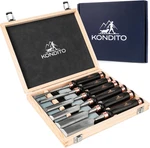 Professional Wood Chisel Set Complete Kit With CRV60 Steel Blades (6. Fixed Price $95.18.