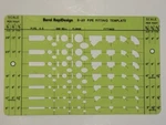 Berol Rapidesign R-49 Pipe Fitting Template Vintage. Fixed Price $6.99.
