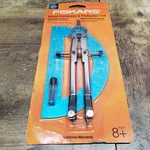 Fiskars Metal Protractor & Bow Compass Set New/sealed. Fixed Price $12.99.