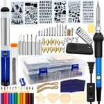 New Wood Burning Kit 95PCS, West Bay Soldering Pen With Adjustable On-off Switch. Fixed Price $35.79.