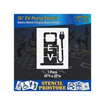 Pavement Stencils - 36 In Electric Pump With Plug And Ev Letters .... Fixed Price $125.42.