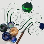 Winsor & Newton Calligraphy Ink, 30ML Bottle, Choose Color. Fixed Price $13.49.