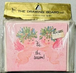 Vintage The Drawing Board 4 Invitation 10 Cards Tis Season! Cherubs New. Fixed Price $11.69.
