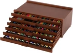 Viswin 6-DRAWER Art Supply Storage Organizer, Beech Wood Drawers, Walnut. Fixed Price $77.87.