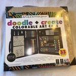 101 Budding Artist 33 Piece Doodle Create Colorable Case Draw Sketch. Fixed Price $19.90.