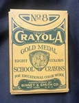 No 8 Crayola Gold Medal School Crayons Binney Smith Early Box #5. Fixed Price $75.00.