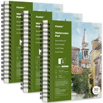 Funto Watercolor Pad 10X7, 3-PACK, 90 Sheets, 140 LB/300 Gsm, Double-sided, C.... Fixed Price $42.27.