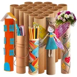 Cardboard Tubes 24 Pack 10X1.7 Inch Brown Paper Towel Rolls Crafts Diy Art. Fixed Price $45.99.