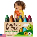 Honeysticks 100% Pure Beeswax Crayons (12 Pack) - Non Toxic For Toddlers. Fixed Price $50.45.