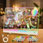 Rechargeable Led Drawing Board For Kids 17" Flicker-free Glow Doodle P. Fixed Price $41.99.