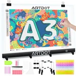Artdot Led Light Pad For Diamond Kits Adults, Usb A3, Black. Fixed Price $42.00.