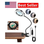 Ultra-functional 10X Clip-on Magnifier With Usb Light Perfect For Crafts. Fixed Price $31.99.