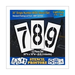 Pavement Stencils Inch Number (wide) Set (12 Pieces) 0-9 36".... Fixed Price $374.25.
