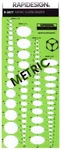 Berol Rapidesign Template Metric Ellipse Master R-2077. Fixed Price $18.99.