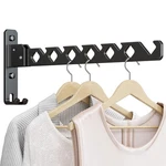 Dancrul Wall Mounted Clothes Drying Rack, Hanger Black,. Fixed Price $15.46.