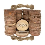 Unfinished Natural Wooden Slices 80 Pcs 3.2-4 Inch Circles For... Fast Ship. Fixed Price $68.99.