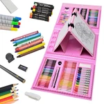 Sunnyglade 185 Pieces Double Sided Trifold Easel Art Set, Pink. Fixed Price $37.81.