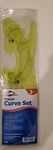 Alvin French Curve 3 Pieces Set, Molded Of Green-tinted 0.09 Inch Thick.. Fixed Price $9.95.
