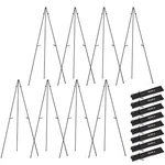 Nicpro 8-PACK 63" Black Metal Easel Stand Portable Adjustable Collapsible Sign. Fixed Price $99.18.