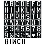 8 Inch Letter Stencils 42 Pcs Reusabletemplates Symbol Numbers Interlocking S.... Fixed Price $24.78.