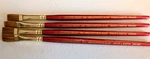 Lot Of 4 Winsor & Newton Sceptre Gold 606 Sable / Synthetic Blend Artist Brushes. Fixed Price $31.31.