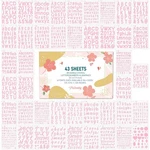 1/2, 3/4, 1, 5/4 Inch Small Letter Stencils For Painting, 43 Pack Crafts Reus.... Fixed Price $17.89.