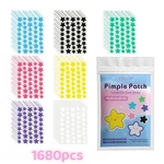 280/1120/1680PCS Seven-color Star Pimple Patches Invisible Hydrocolloid Dots.. Fixed Price $18.75.