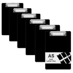 Juvealoe X 9 Small Clipboard Set Of 6, A5 Plastic Mini Black. Fixed Price $18.98.