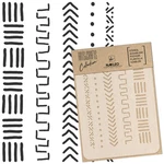 Reusable Craft Stencil - Scrapbooking // Mudcloth Elements #2. Fixed Price $25.90.