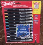 Sharpie 12CT Water-based Acrylic Bullet Tip Markers For Light & Dark Surfaces. Fixed Price $20.68.