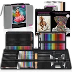 Hiforny 136 Pcs Drawing & Sketching Set,pro Art Supplies With Graphite,charco.... Fixed Price $51.97.