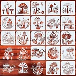 Mushroom Stencils For Painting 6INCH Reusable Craft 20PCS Fabric.... Fixed Price $17.36.