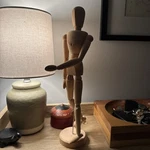 12" Male Manikin Wooden Art Mannequin Figure. Fixed Price $9.90.