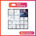 Keluna Star Stencils For Wall Decor - 16 Pcs Reusable Moon Zodiac Constella. Fixed Price $22.43.