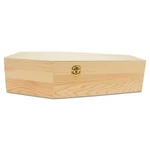 Wooden Coffin Box 18 Inch Unfinished, Halloween Decor, Pet Casket Woodpeckers. Fixed Price $35.47.