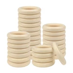 Unfinished Rings, 30 Pcs 70MM/2.7INCH Natural Wooden For Crafts Ma.... Fixed Price $18.42.