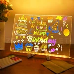 8-INCH Rechargeable Doodle Glow Note Board, Light Up Drawing Pad With Stand. Fixed Price $9.99.