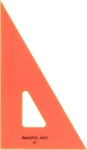 Pacific Arc Drafting Triangle, 6-INCH, 30/60/90 Degrees, Fluorescent Orange. Fixed Price $11.99.