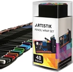 Coloring Pencils Wrap Set With Vivid Colors 47-PIECE Artist Grade Drawing & Sk. Fixed Price $35.93.