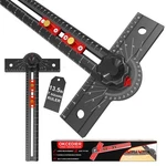 Woodworking Square Ruler, 13.5 Inch Adjustable Angle 15-165 Measurement. Fixed Price $48.05.